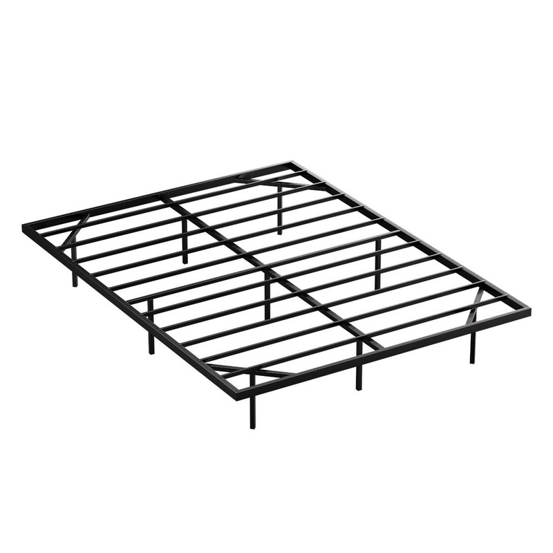 Artiss Double Bed Frame,Floating Metal Bed Frame with Smart LED Lights – Sturdy Metal Platform Bed Base, Silent Design, Tool-Free Assembly, 300KG Capacity for Home/Hotel/Master Bedroom