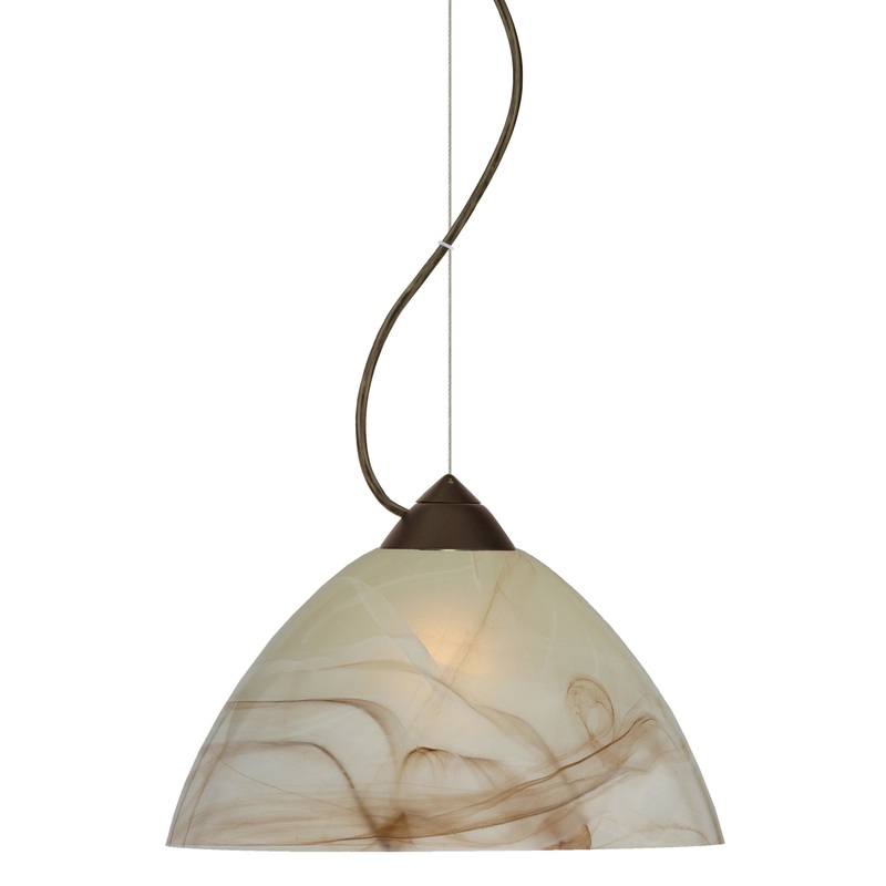 Besa 1KX-420183-BR Tessa One Light Pendant Bronze