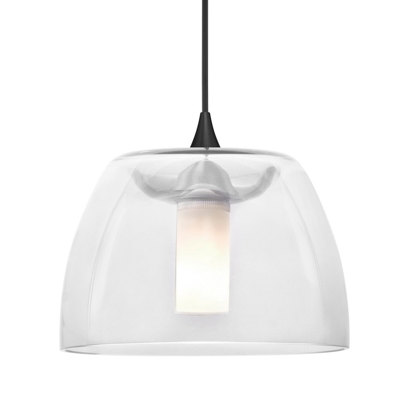 Besa 1XT-SPURCL-BK Besa Spur Pendant One Light Pendant Black