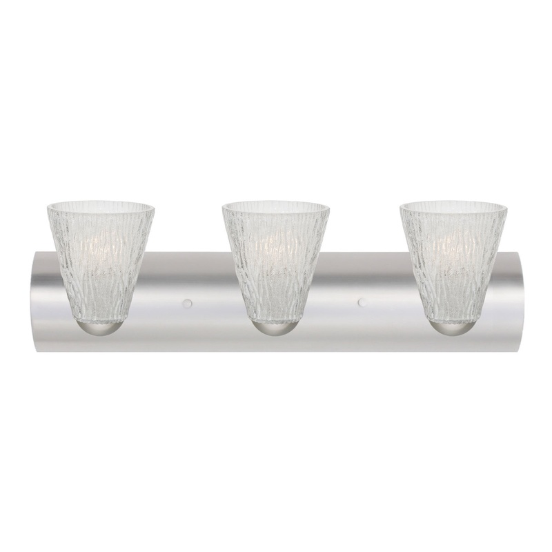 Besa 3WZ-NICO5GL-LED-SN Nico Three Light Wall Sconce Satin Nickel