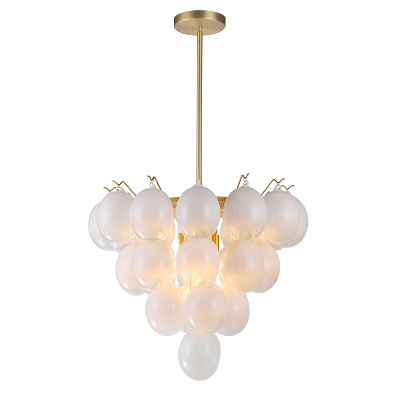 Globo Chandelier – Ombre White / 25.00