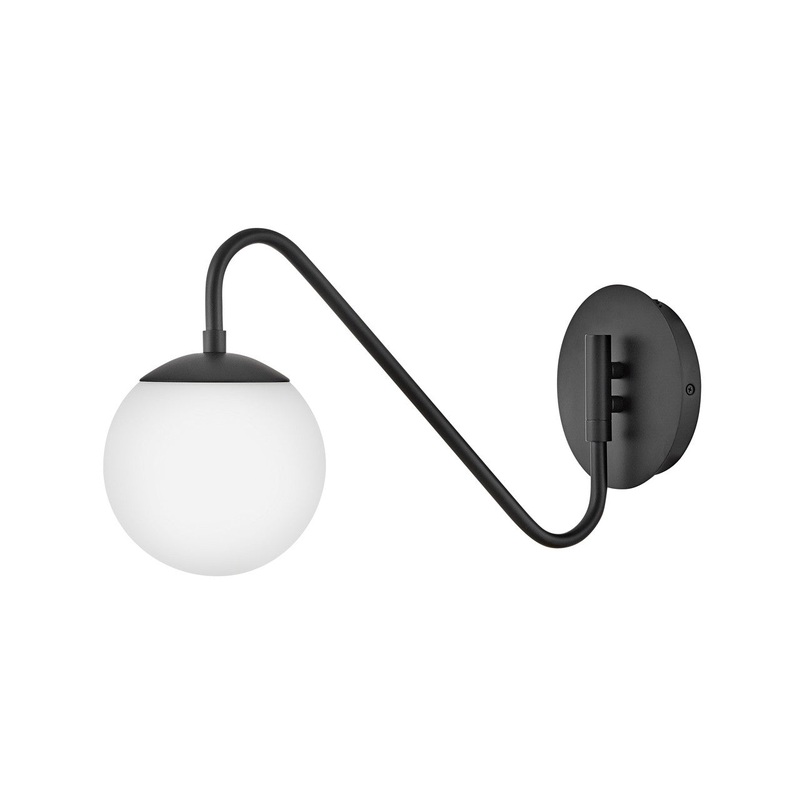 LED Wall Sconce from the Dottie Collection in Black Finish by Lark
