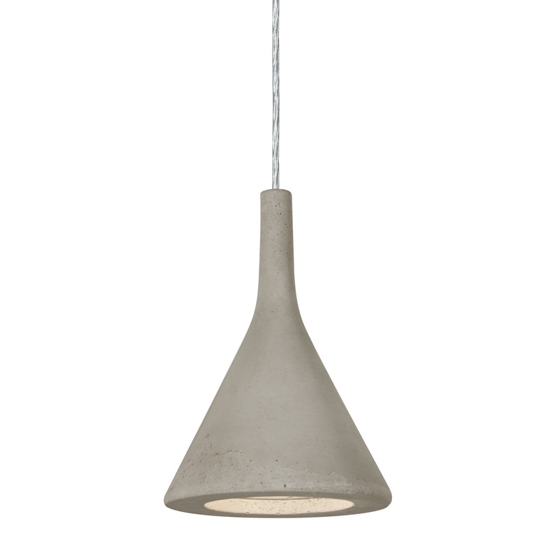 One Light Pendant from the Gala Collection in Satin Nickel Finish by Besa