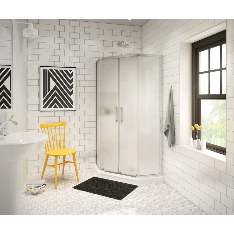 Radia Neo-angle Sliding Shower Door 40 x 40 x 71  in. 6 mm