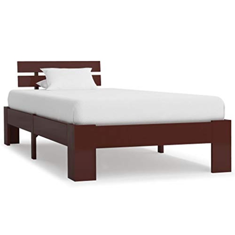 SKM Giroletto Marrone Scuro in Legno Massello di Pino 100×200 cm (19.2kg)