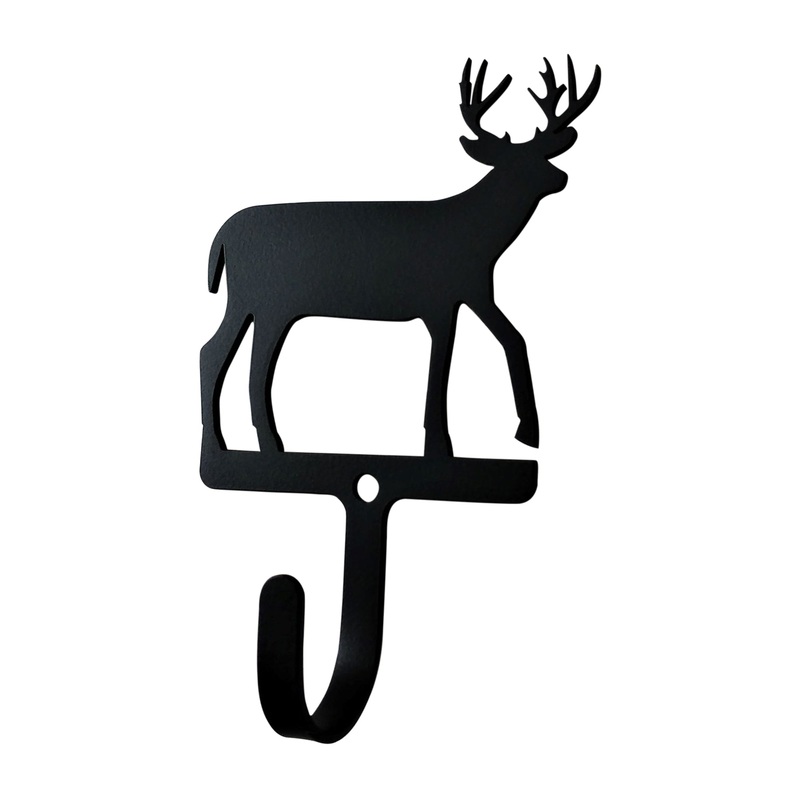 Village Wrought Iron WH-381-S Deer Design Wall Hook Small