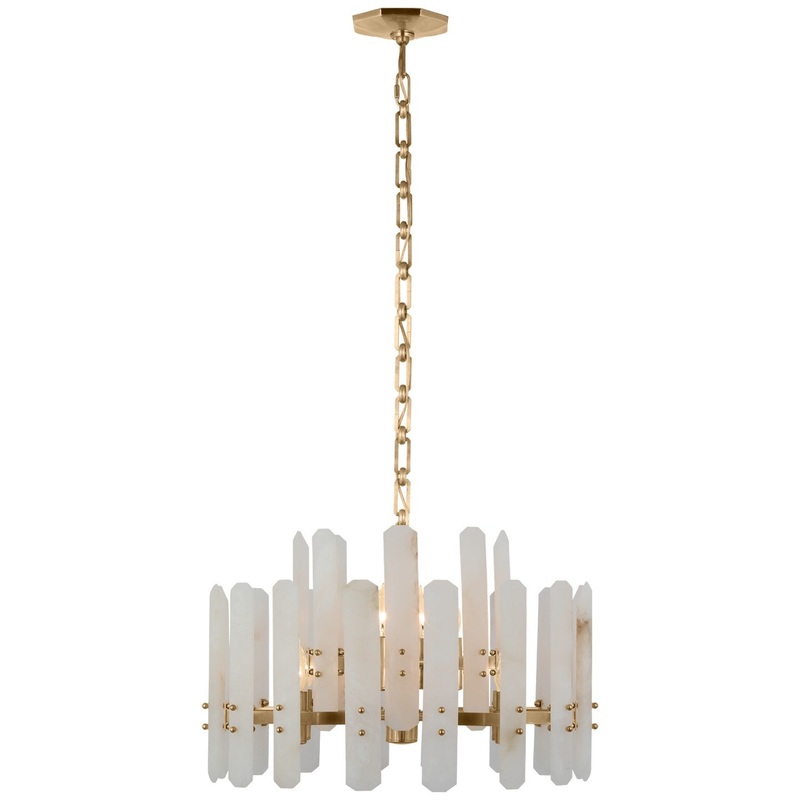 12 Light Chandelier from the Bonnington Collection in Hand-Rubbed Antique Brass Finish by Visual Comfort Signature