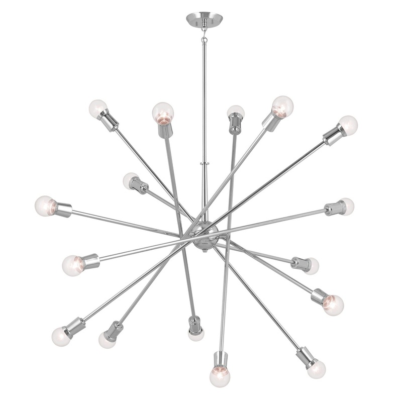 16 Light Chandelier from the Armstrong Collection in Chrome Finish by Kichler