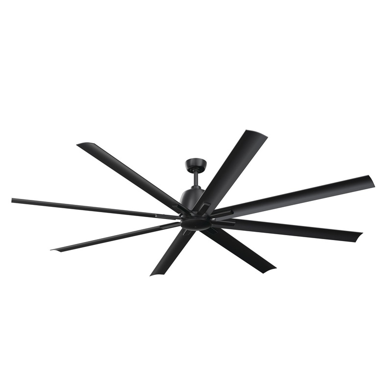 84″Ceiling Fan from the Breda Collection in Satin Black Finish by Kichler