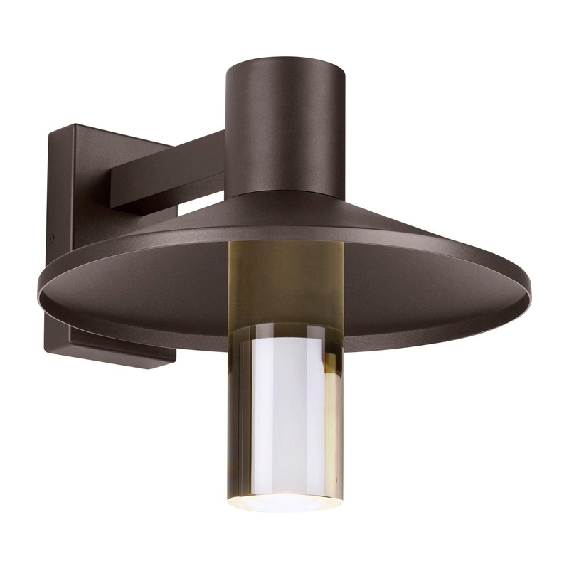 Ash 16 Outdoor Wall Bronze with Cylinder Lens 3000K / 18W (High Output) Button Photocontrol