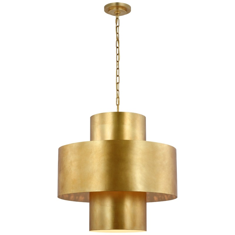 LED Pendant from the Chalmette Collection in Gild Finish by Visual Comfort Signature