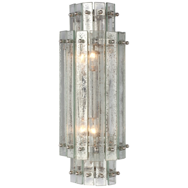 LED Wall Sconce from the Cadence Collection in Polished Nickel Finish by Visual Comfort Signature