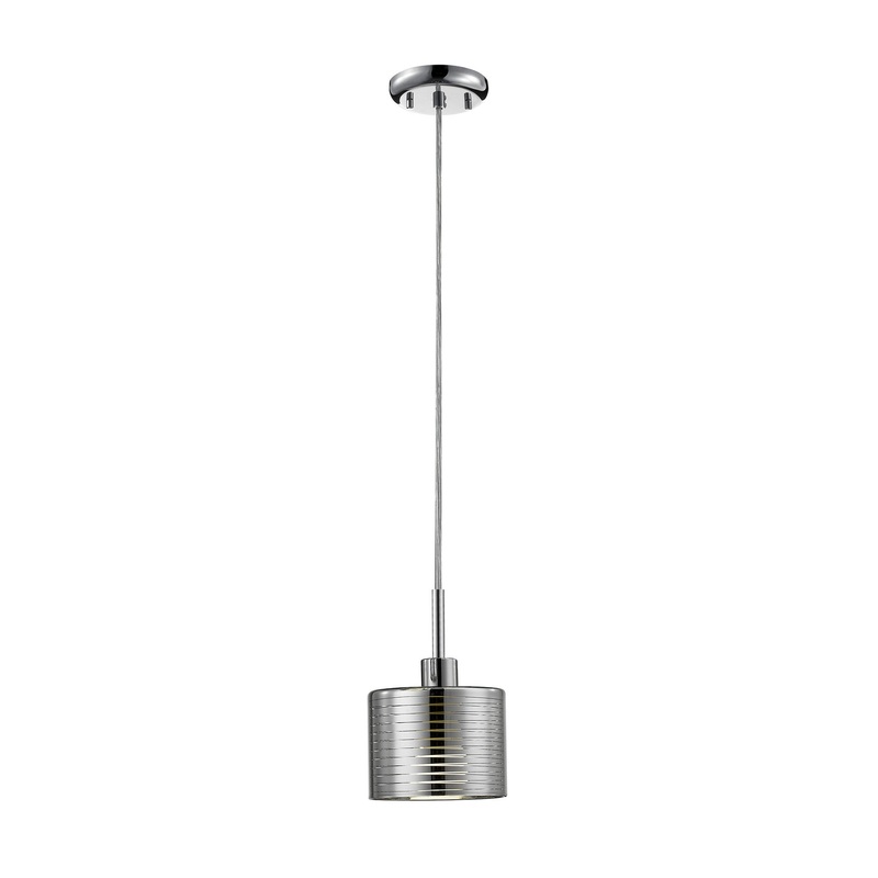 One Light Pendant from the Sempter Collection in Chrome Finish by Z-Lite
