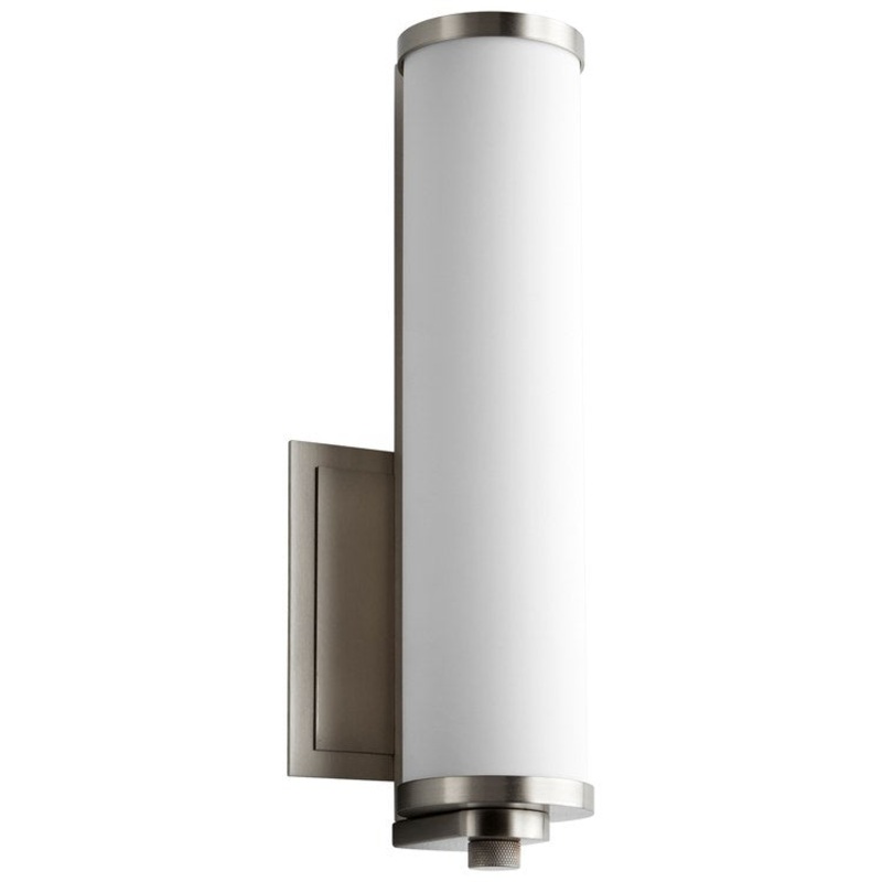 Tempus Single-Light 13″ LED Bathroom Wall Sconce – Satin Nickel