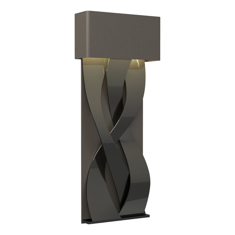 Tress Small LED Sconce Dark Smoke Ink