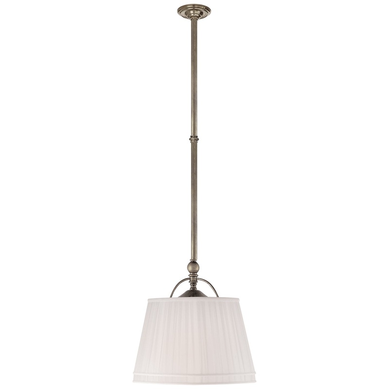 Two Light Lantern from the Sloane Collection in Antique Nickel Finish by Visual Comfort Signature