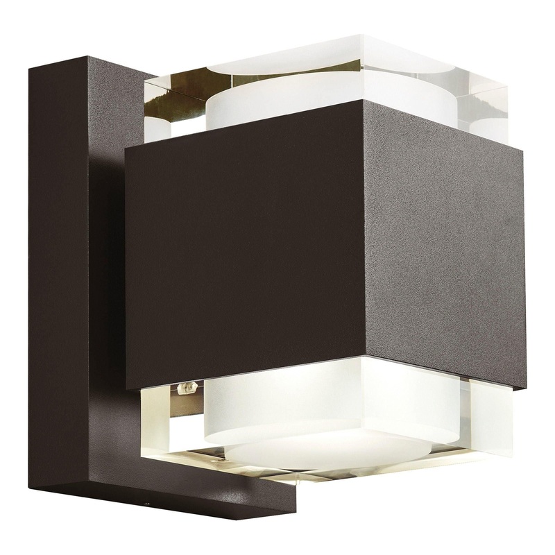 Voto 8 Outdoor Wall Up & Downlight Bronze Surge Protection