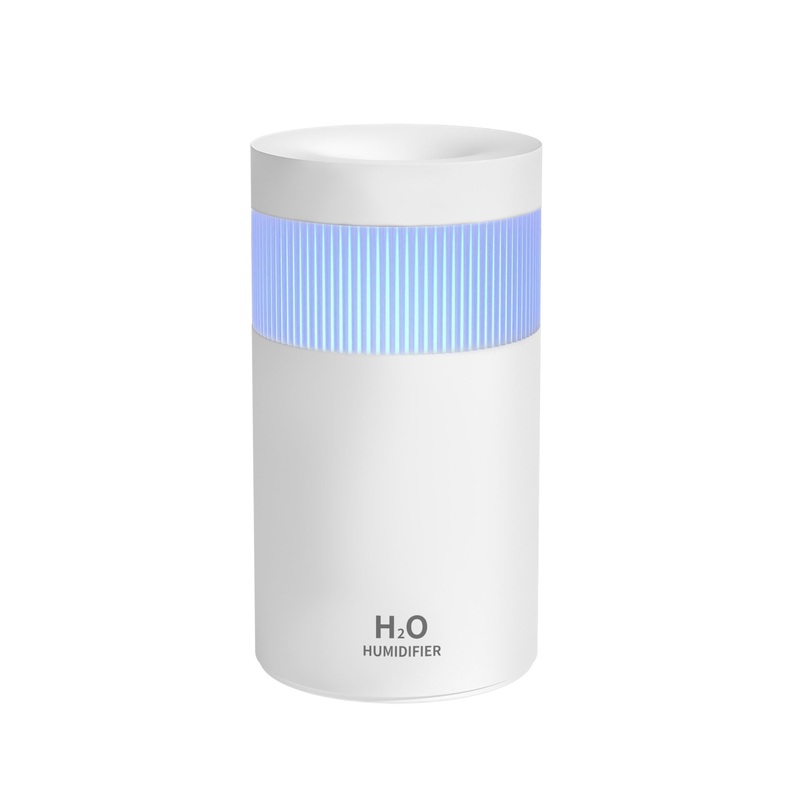 2-Piece White Mini Desktop Humidifier – Portable Mist Maker for Home and Car Use