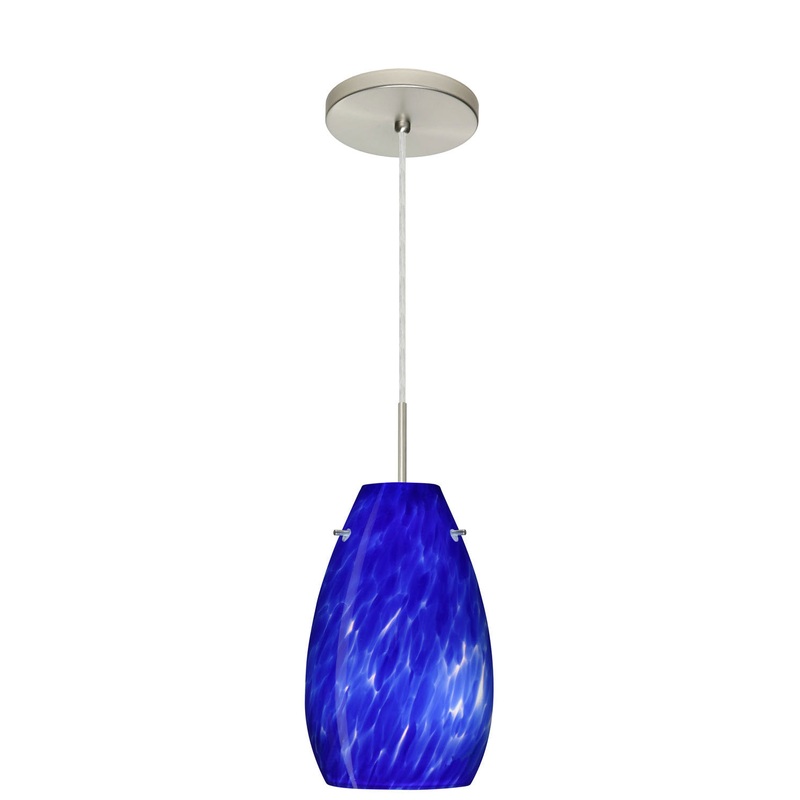 Besa 1JT-412686-SN Pera One Light Pendant Satin Nickel