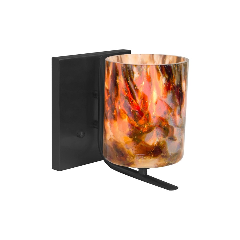 Besa 1WC-LAVA-LED-BK Besa Lava Vanity LED Wall Sconce Black