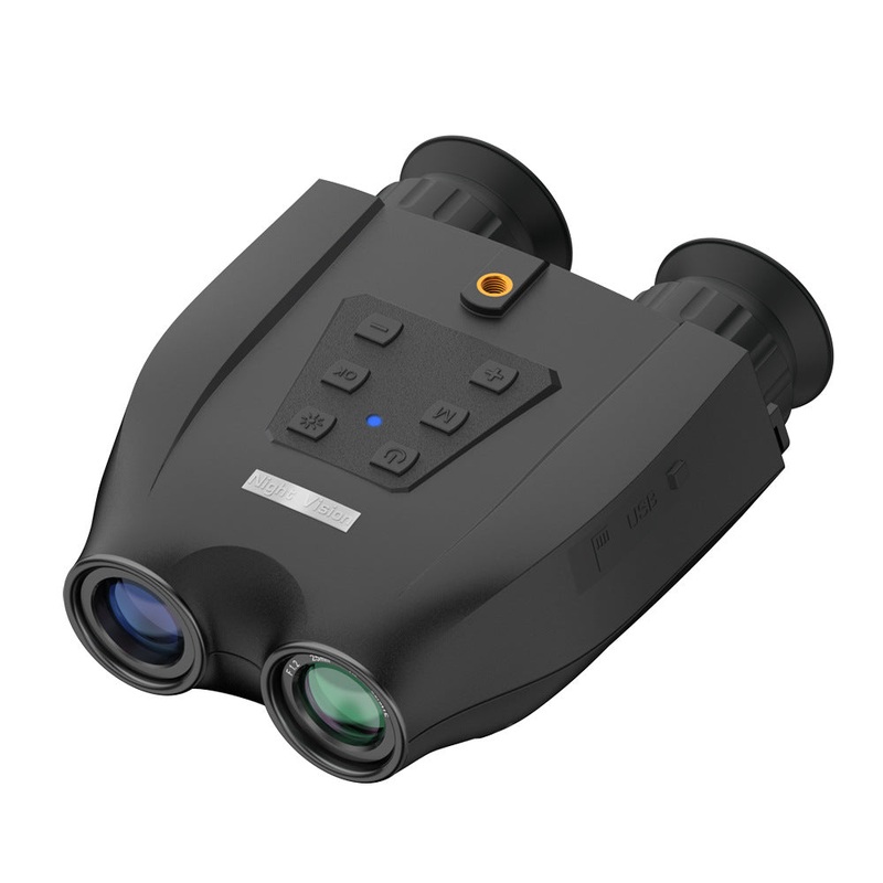 Black Professional HD Digital Night Vision Binoculars – 6X Optical Zoom, IR Illumination, Record 2.5K Video & 48MP Photos