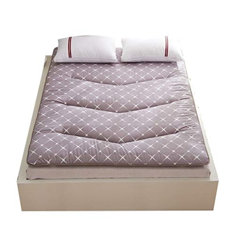 Huan Pieghevole Materasso futon, Materasso Memory Cotone Organico, Solido Colori Tatami Materasso Antiscivolo Futon Anti-acaro 120X200cm (Colore : B, Size : 120X200cm)