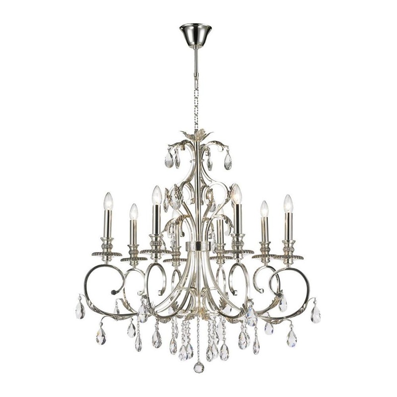Magnolia 8-Light Chandelier Chrome