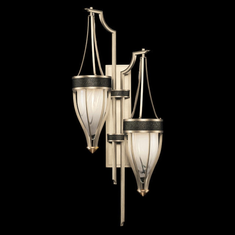 Mirage 41.5″H Sconce Champagne/Brass/Black Knight