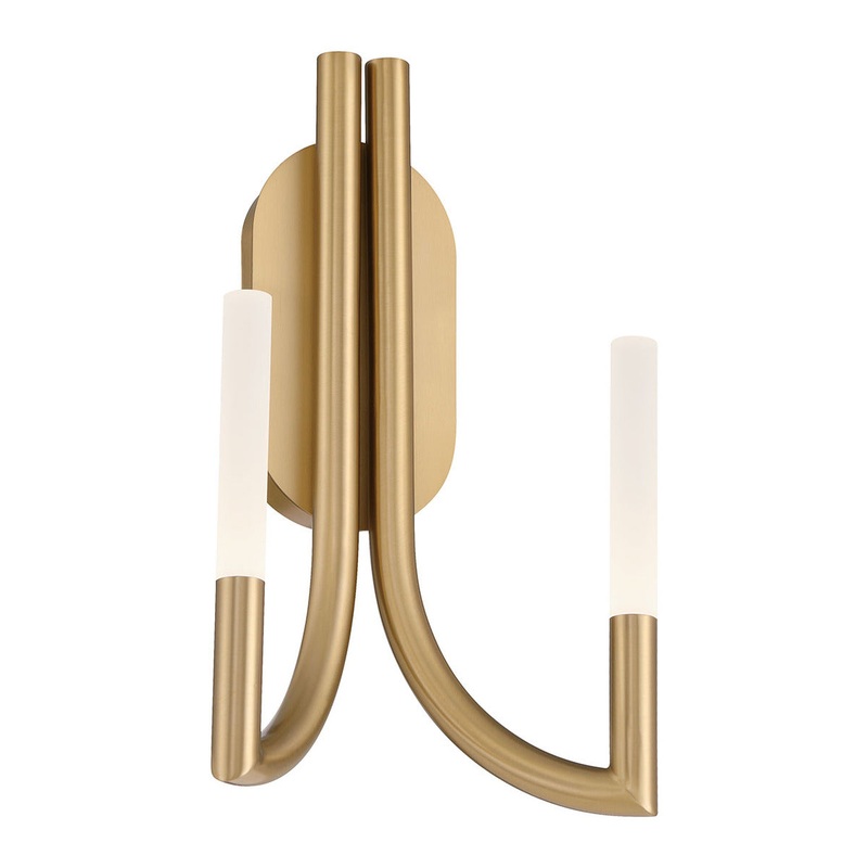 Olette 2-Light 17″ Wall Sconce Gold