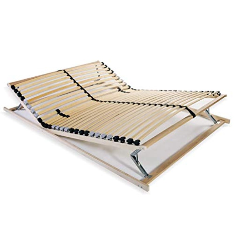 Tidyard Rete a Doghe 7 Zone con 28 Doghe in Legno FSC 120×200 cm