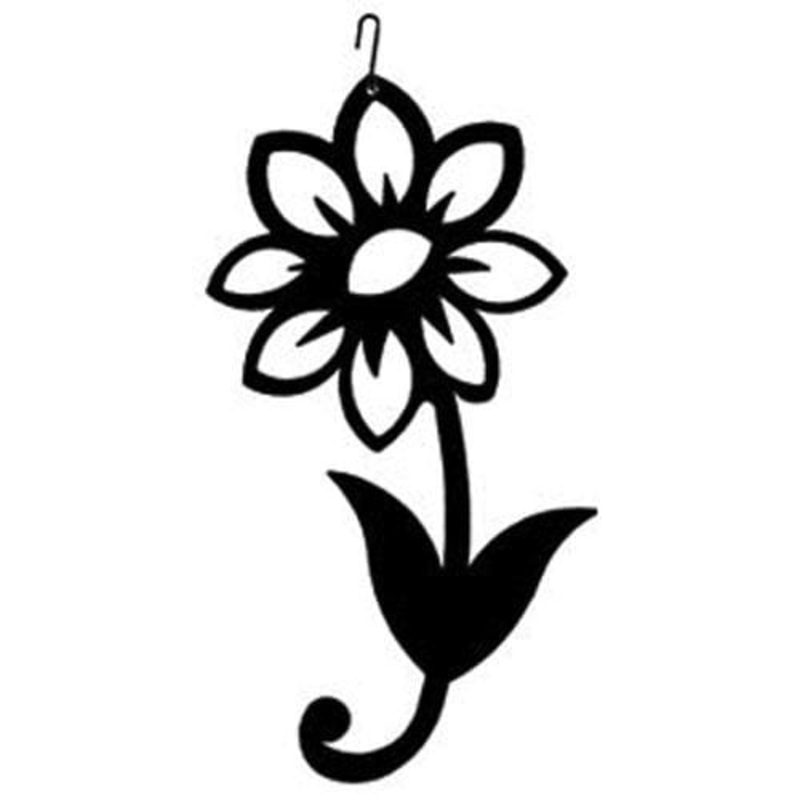 Village Wrought Iron HOS-172 Shasta Daisy Decorative Hanging Silhouette