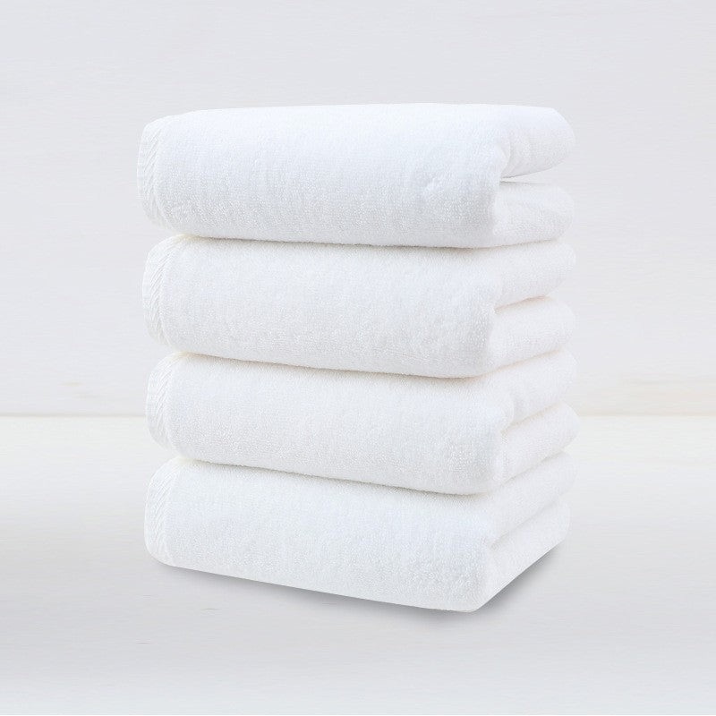 White Plush Cotton Hand Towel Set (4-Pack) – Ultra Soft, Absorbent & Quick-Drying Face Towels for Bathroom