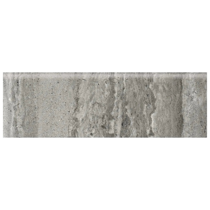 3″ x 10″ Bullnose Precept Mica Glossy Porcelain Trim 56-515
