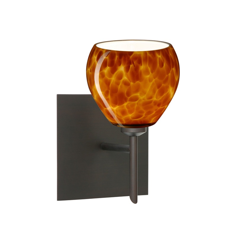 Besa 1SW-560518-BR-SQ Tay Tay One Light Wall Sconce Bronze (Discontinued)