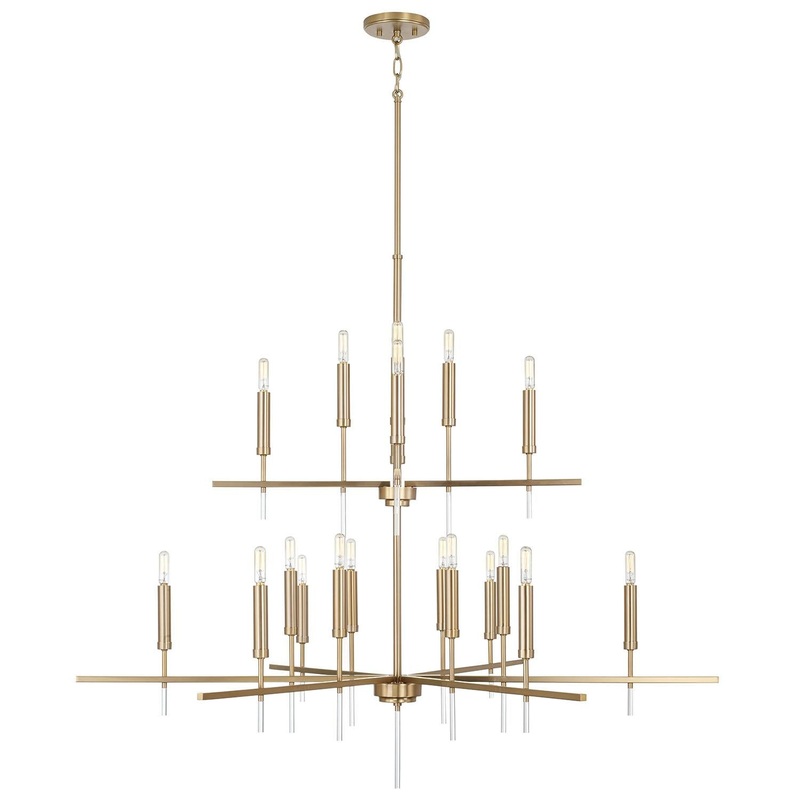 Capital Lighting 449302MA Elora 20 Light Chandelier Matte Brass