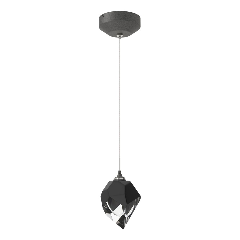 Chrysalis 1-Light Small Pendant Natural Iron Black Crystal (BP)
