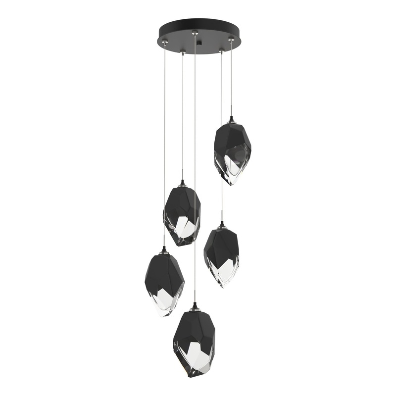 Chrysalis 5-Light Large Crystal Pendant Black Black Crystal (BP)