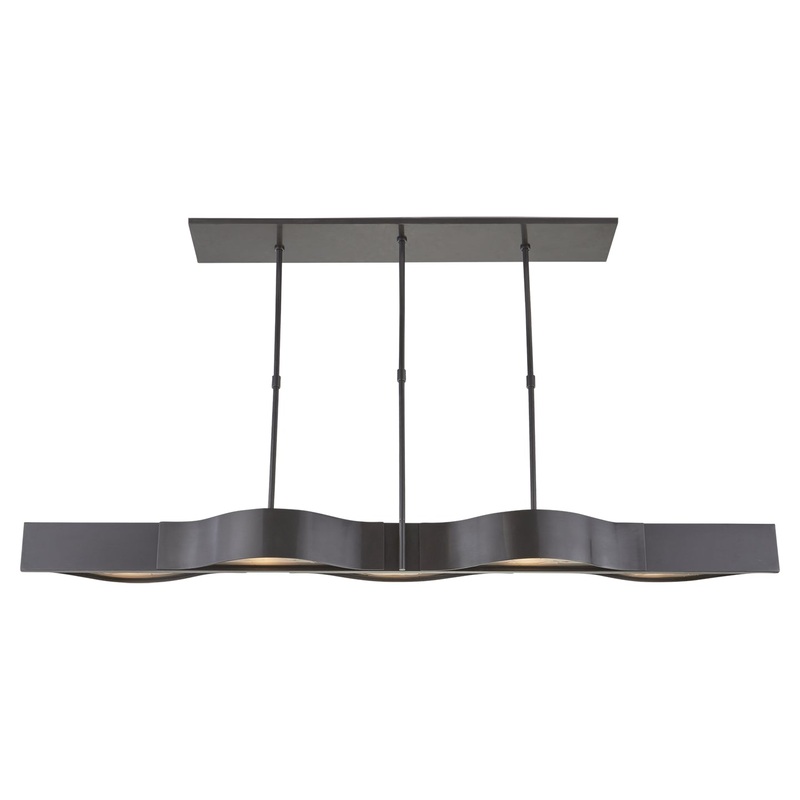 Five Light Pendant from the Avant Collection in Bronze Finish by Visual Comfort Signature