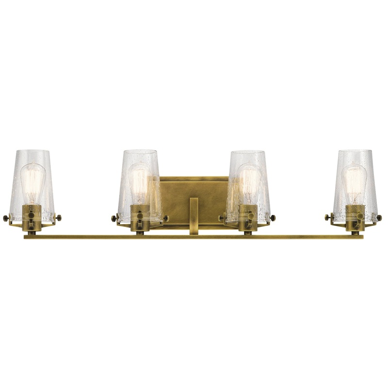 Kichler 45298NBR Four Light Bath, Natural Brass