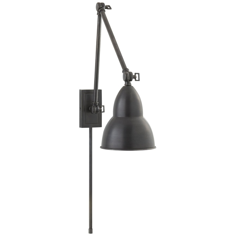 LED Wall Sconce from the French Library2 Collection in Bronze Finish by Visual Comfort Signature