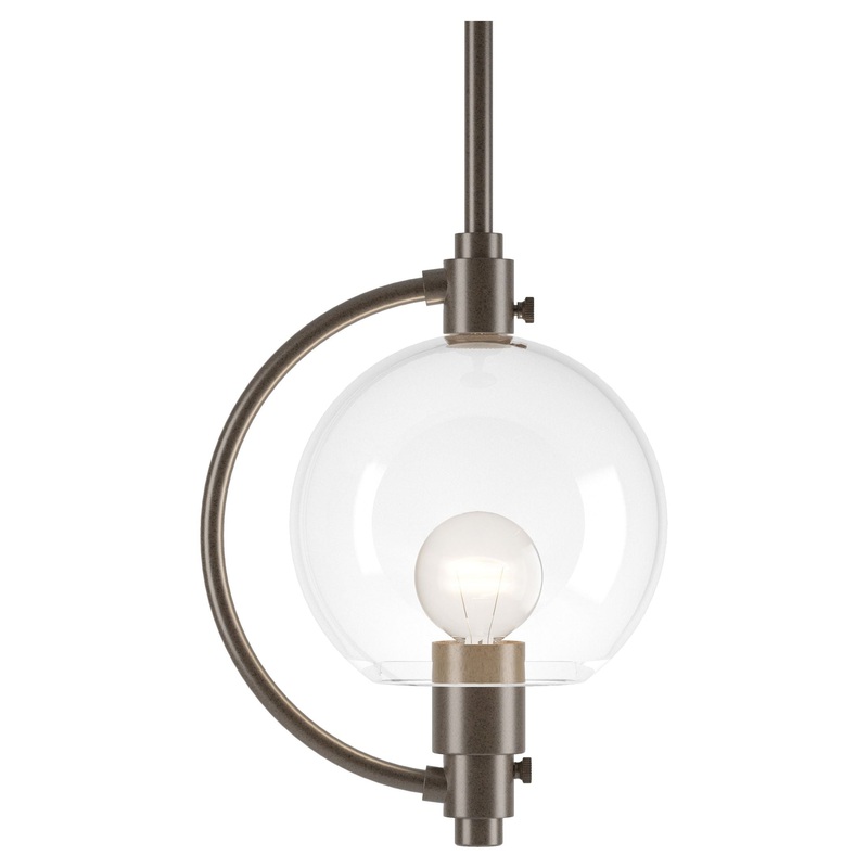 Pluto Mini Pendant Bronze Clear Glass (ZM)