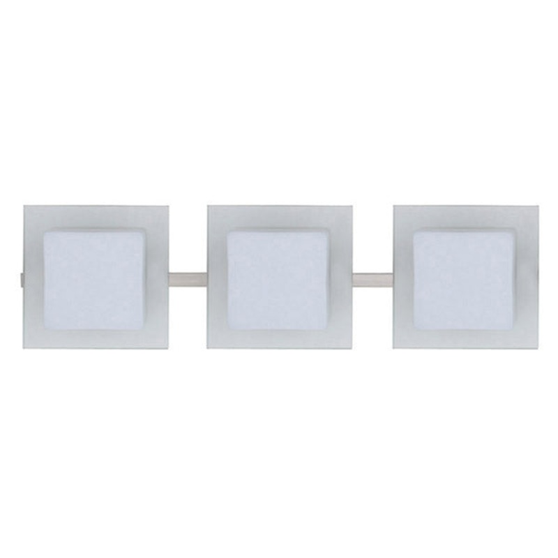 Three Light Wall Sconce from the Alex Collection in Satin Nickel Finish by Besa