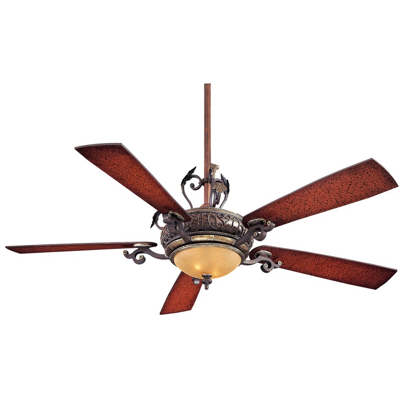 5-blade Napoli 86″ Ceiling Fan by Minka Aire (Dry Rated) Sterling Walnut/Sterling Walnut
