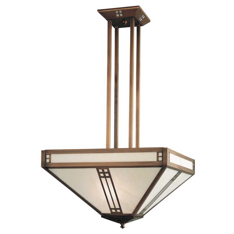 Arroyo PCH-18WO-AC Prairie Four Light Pendant Antique Copper