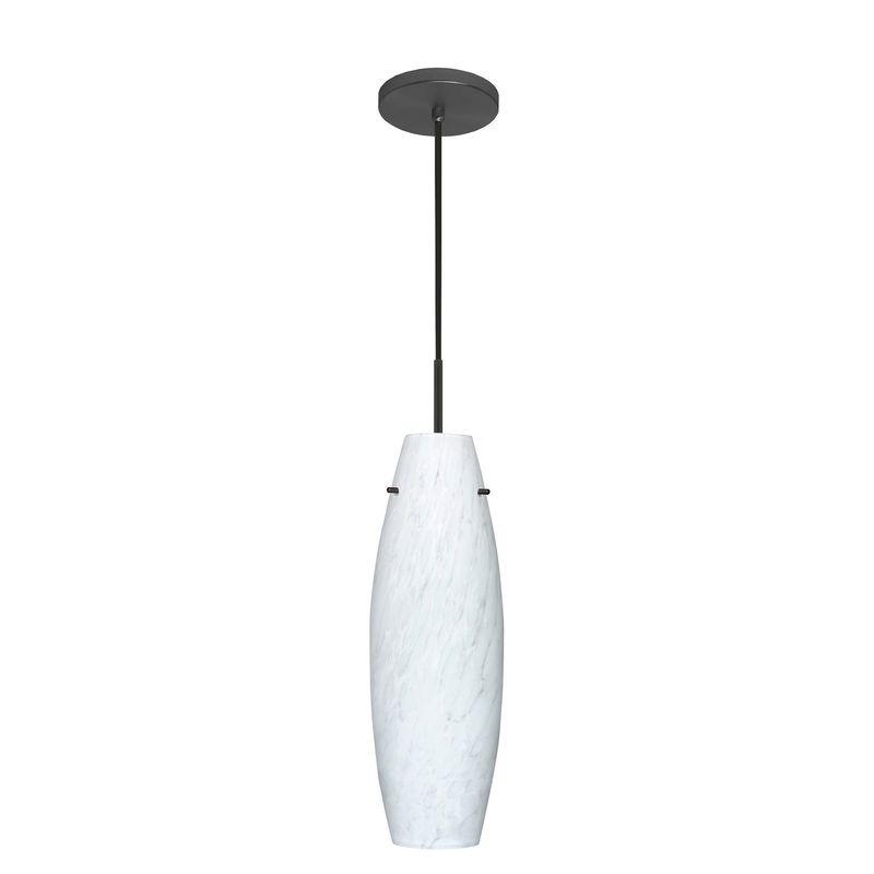 Besa 1VT-412719-LED-BK Tara One Light Pendant Black (Discontinued)