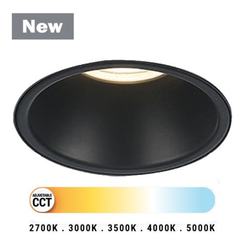 LED Downlight from the Midway Collection in Black Finish by Eurofase
