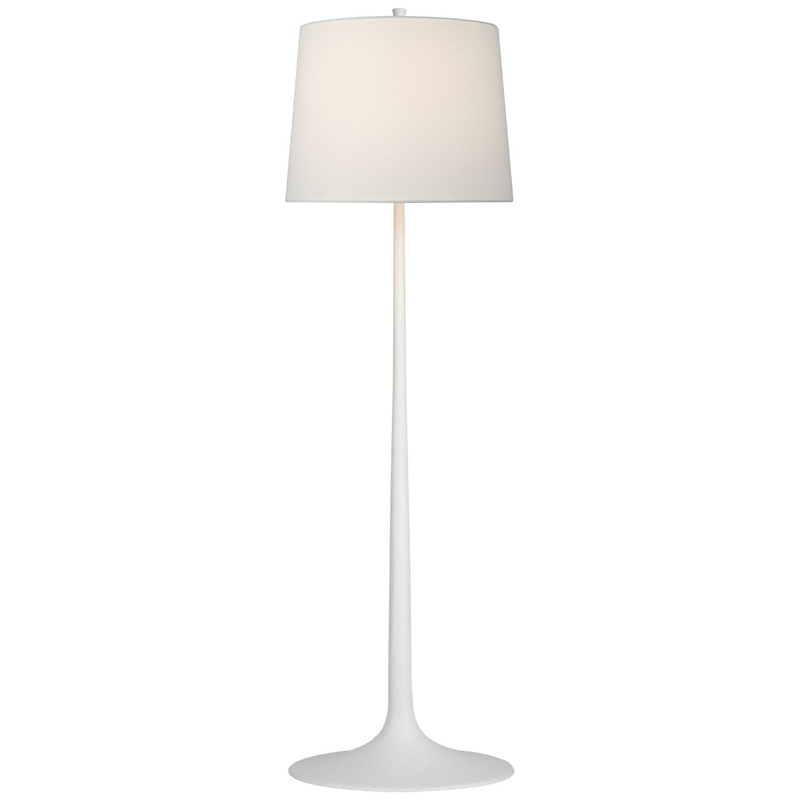 LED Floor Lamp from the Oscar Collection in Plaster White Finish by Visual Comfort Signature