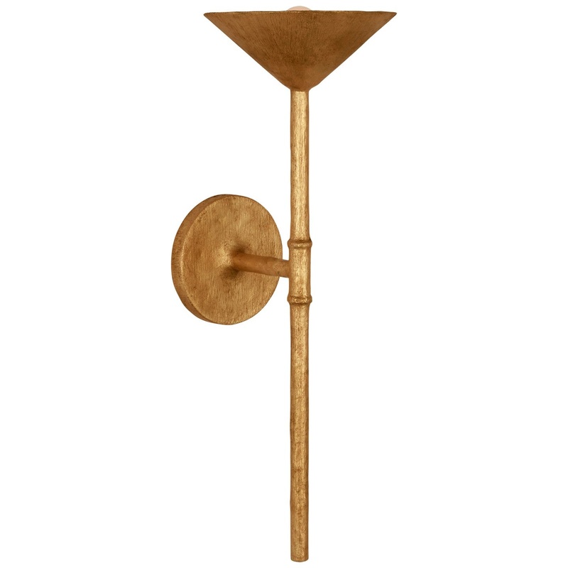 LED Wall Sconce from the Eleanor Collection in Antique Gold Leaf Finish by Visual Comfort Signature