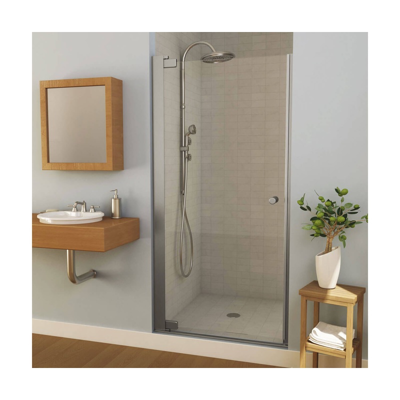 MAAX 105418-900-084-000 Madono 34 -36  x 67 in. 6 mm Pivot Shower Door for Alcove Installation with Clear glass in Chrome