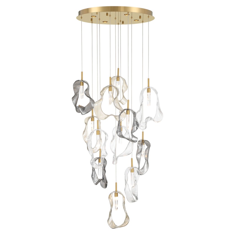 Norah 12-Light 24″ Chandelier Gold